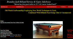Desktop Screenshot of bjackbilliards.com